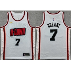 Men Houston Rockets  7 Kevin Durant White 2024 25 City Edition Stitched Jersey
