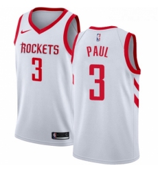 Womens Nike Houston Rockets 3 Chris Paul Swingman White Home NBA Jersey Association Edition