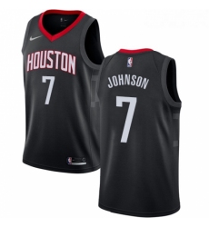 Womens Nike Houston Rockets 7 Joe Johnson Swingman Black NBA Jersey Statement Edition 