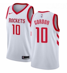 Youth Nike Houston Rockets 10 Eric Gordon Authentic White Home NBA Jersey Association Edition