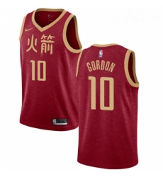 Youth Nike Houston Rockets 10 Eric Gordon Swingman Red NBA Jersey 2018 19 City Edition