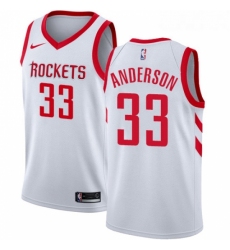 Youth Nike Houston Rockets 33 Ryan Anderson Authentic White Home NBA Jersey Association Edition