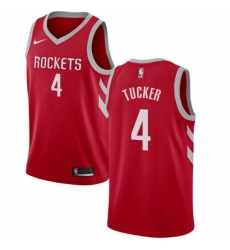 Youth Nike Houston Rockets 4 PJ Tucker Swingman Red Road NBA Jersey Icon Edition 