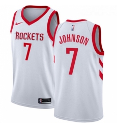 Youth Nike Houston Rockets 7 Joe Johnson Swingman White NBA Jersey Association Edition 