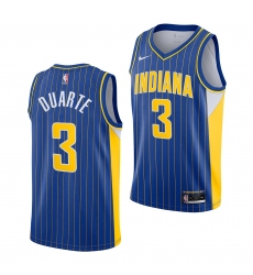 2021 Pacers Chris Duarte #3 Blue Stitched NBA Jersey