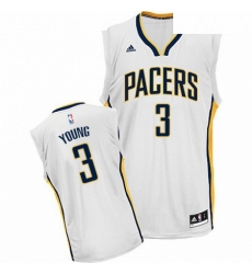 Mens Adidas Indiana Pacers 3 Joe Young Swingman White Home NBA Jersey