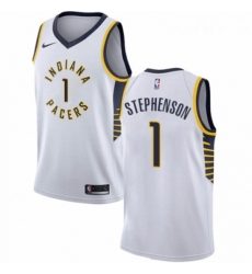 Womens Nike Indiana Pacers 1 Lance Stephenson Swingman White NBA Jersey Association Edition 