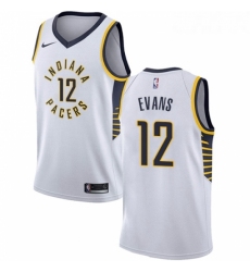 Womens Nike Indiana Pacers 12 Tyreke Evans Swingman White NBA Jersey Association Edition 