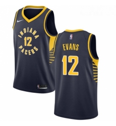 Youth Nike Indiana Pacers 12 Tyreke Evans Swingman Navy Blue NBA Jersey Icon Edition 