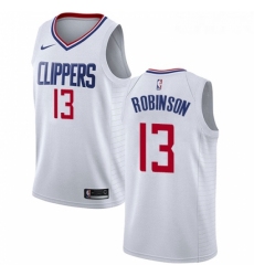 Womens Nike Los Angeles Clippers 13 Jerome Robinson Swingman White NBA Jersey Association Edition 
