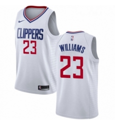 Womens Nike Los Angeles Clippers 23 Louis Williams Authentic White NBA Jersey Association Edition 