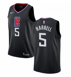 Womens Nike Los Angeles Clippers 5 Montrezl Harrell Swingman Black NBA Jersey Statement Edition 