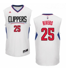 Youth Adidas Los Angeles Clippers 25 Austin Rivers Swingman White Home NBA Jersey
