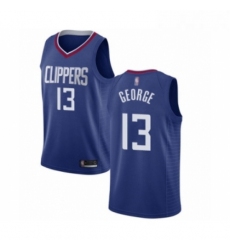 Youth Los Angeles Clippers 13 Paul George Swingman Blue Basketball Jersey Icon Edition 