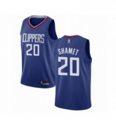 Youth Los Angeles Clippers 20 Landry Shamet Swingman Blue Basketball Jersey Icon Edition 