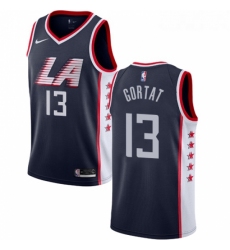 Youth Nike Los Angeles Clippers 13 Marcin Gortat Swingman Navy Blue NBA Jersey City Edition 