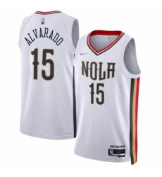 Men Jose Alvarado New Orleans Pelicans 15 Nike Swingman White Jersey