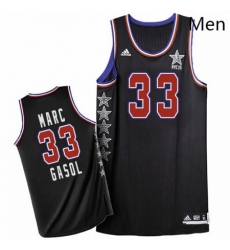 Mens Adidas Memphis Grizzlies 33 Marc Gasol Swingman Black 2015 All Star NBA Jersey