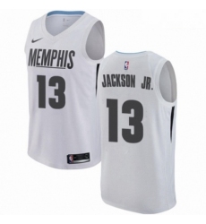 Mens Nike Memphis Grizzlies 13 Jaren Jackson Jr Swingman White NBA Jersey City Edition 