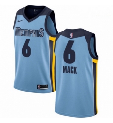 Mens Nike Memphis Grizzlies 6 Shelvin Mack Swingman Light Blue NBA Jersey Statement Edition 