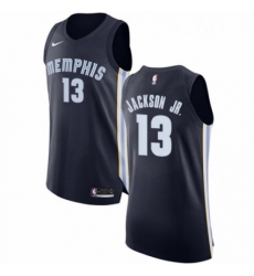 Womens Nike Memphis Grizzlies 13 Jaren Jackson Jr Authentic Navy Blue Road NBA Jersey Icon Edition 