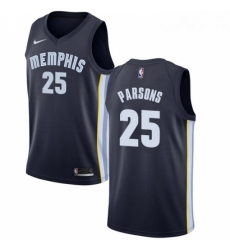 Womens Nike Memphis Grizzlies 25 Chandler Parsons Swingman Navy Blue Road NBA Jersey Icon Edition 