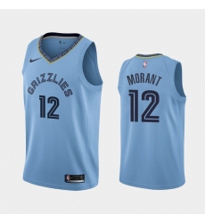 Youth Memphis Grizzlies 12 Ja Morant Light Blue Basketball Swingman Statement Edition Jersey