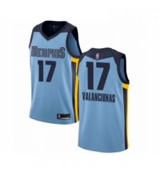 Youth Memphis Grizzlies 17 Jonas Valanciunas Swingman Light Blue Basketball Jersey Statement Edition 