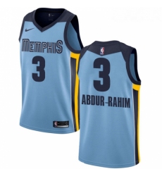 Youth Nike Memphis Grizzlies 3 Shareef Abdur Rahim Authentic Light Blue NBA Jersey Statement Edition