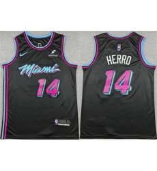 Men Miami Heat 14 Tyler Herro Black 2025 26 City Edition Stitched Basketball Jersey Men Miami Heat 14 Tyler Herro Black 2025 26 City Edition Stitched Basketball Jersey