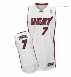 Mens Adidas Miami Heat 7 Goran Dragic Authentic White Home NBA Jersey