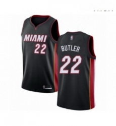 Mens Miami Heat 22 Jimmy Butler Authentic Black Fashion Hardwood Classics Basketball Jersey 