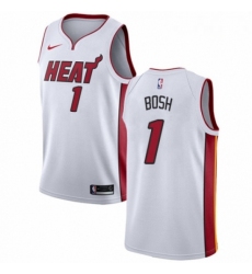 Mens Nike Miami Heat 1 Chris Bosh Authentic NBA Jersey Association Edition