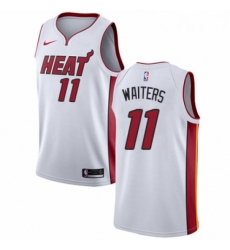 Mens Nike Miami Heat 11 Dion Waiters Swingman NBA Jersey Association Edition