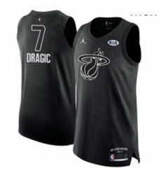 Mens Nike Miami Heat 7 Goran Dragic Authentic Black 2018 All Star Game NBA Jersey