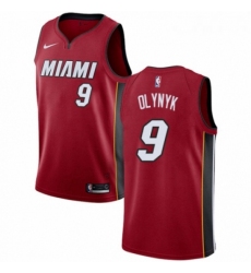 Womens Nike Miami Heat 9 Kelly Olynyk Swingman Red NBA Jersey Statement Edition 