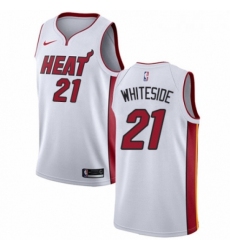 Youth Nike Miami Heat 21 Hassan Whiteside Swingman NBA Jersey Association Edition