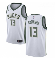 Womens Nike Milwaukee Bucks 13 Glenn Robinson Authentic White Home NBA Jersey Association Edition 