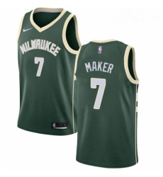 Youth Nike Milwaukee Bucks 7 Thon Maker Swingman Green Road NBA Jersey Icon Edition 