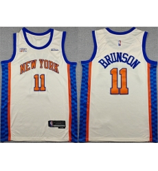 Men New Yok Knicks 11 Jalen Brunson Cream 2025 26 City Edition Stitched Basketball Jersey Men New Yok Knicks 11 Jalen Brunson Cream 2025 26 City Edition Stitched Basketball Jersey
