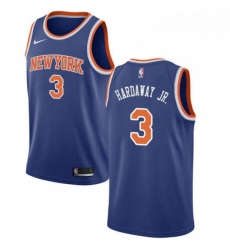 Mens Nike New York Knicks 3 Tim Hardaway Jr Swingman Royal Blue NBA Jersey Icon Edition 