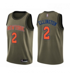 Youth New York Knicks 2 Wayne Ellington Swingman Green Salute to Service Basketball Jersey 