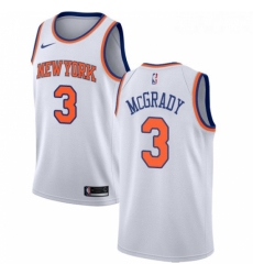 Youth Nike New York Knicks 3 Tracy McGrady Authentic White NBA Jersey Association Edition