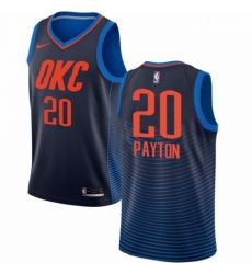 Mens Nike Oklahoma City Thunder 20 Gary Payton Swingman Navy Blue NBA Jersey Statement Edition
