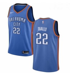 Youth Nike Oklahoma City Thunder 22 Hamidou Diallo Swingman Royal Blue NBA Jersey Icon Edition 