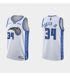 Men Orlando Magic 34 Wendell Carter Jr  White Stitched Swingman Jersey