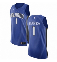 Mens Nike Orlando Magic 1 Penny Hardaway Authentic Royal Blue Road NBA Jersey Icon Edition