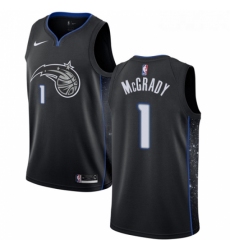 Womens Nike Orlando Magic 1 Tracy Mcgrady Swingman Black NBA Jersey City Edition