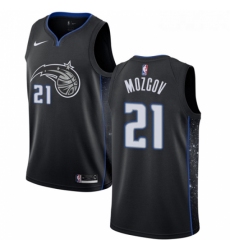 Womens Nike Orlando Magic 21 Timofey Mozgov Swingman Black NBA Jersey City Edition 