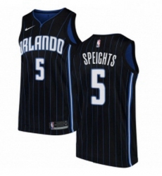 Womens Nike Orlando Magic 5 Marreese Speights Swingman Black Alternate NBA Jersey Statement Edition 